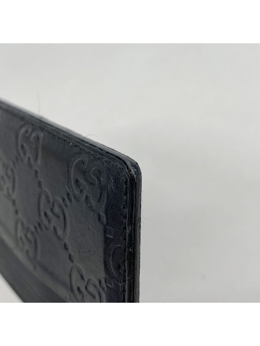 Gucci Card Case Guccissima Leather Black - Picture 5 of 8